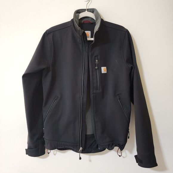 Carhartt Mens Rain Defender Heavyweight Softshell Jacket Black #102199 Size S - Picture 2 of 12